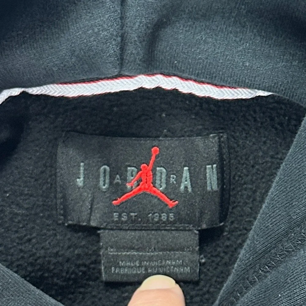 Jordan Hoodie Black‎ Pullover Fleece Small Jumpman Logo Streetwear Mens M
